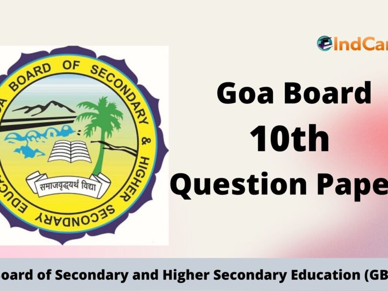 Goa Board Class 10 Question Papers