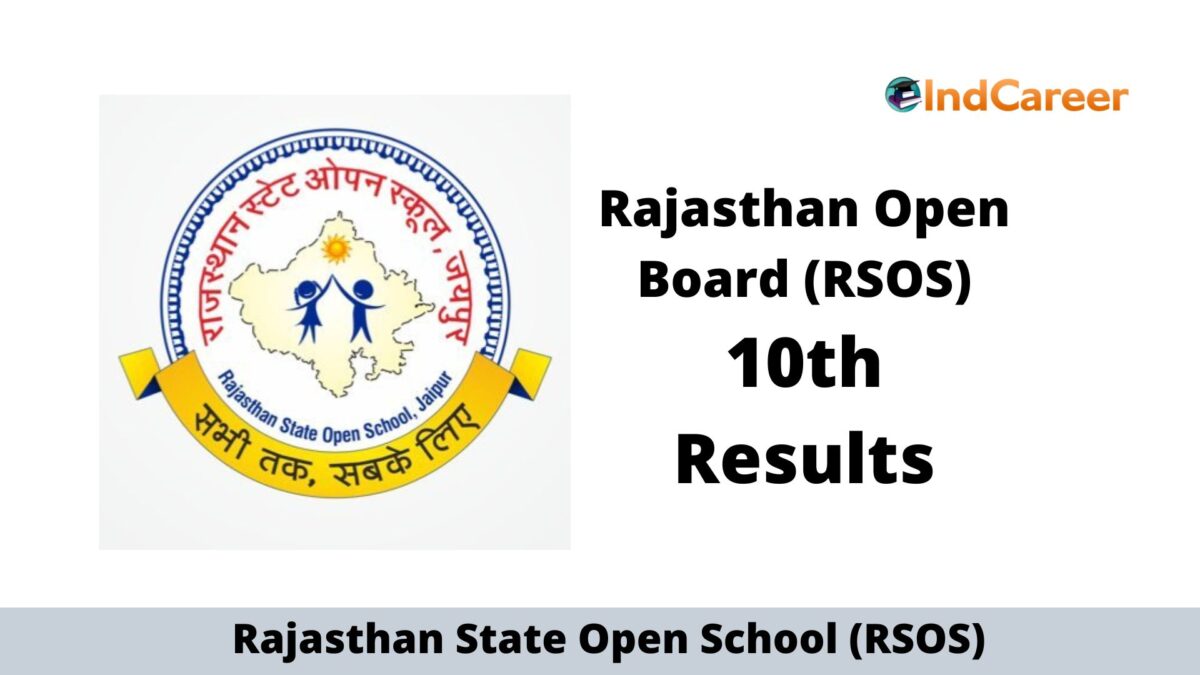 RSOS 10th Result, Rajasthan Open 10th Results