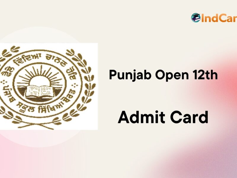 Punjab Open 12th Admit Card