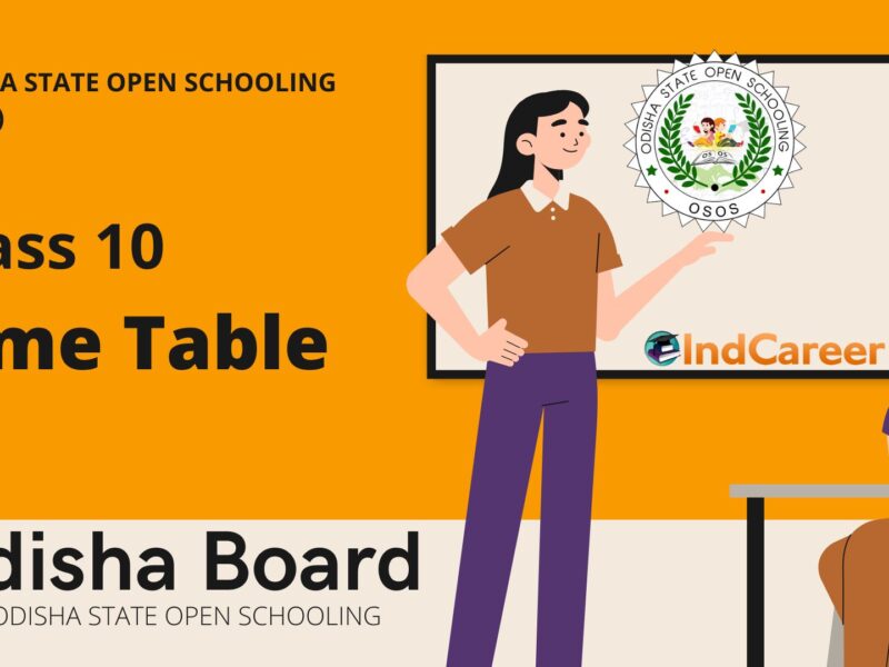 Odisha 10th Open School Time Table
