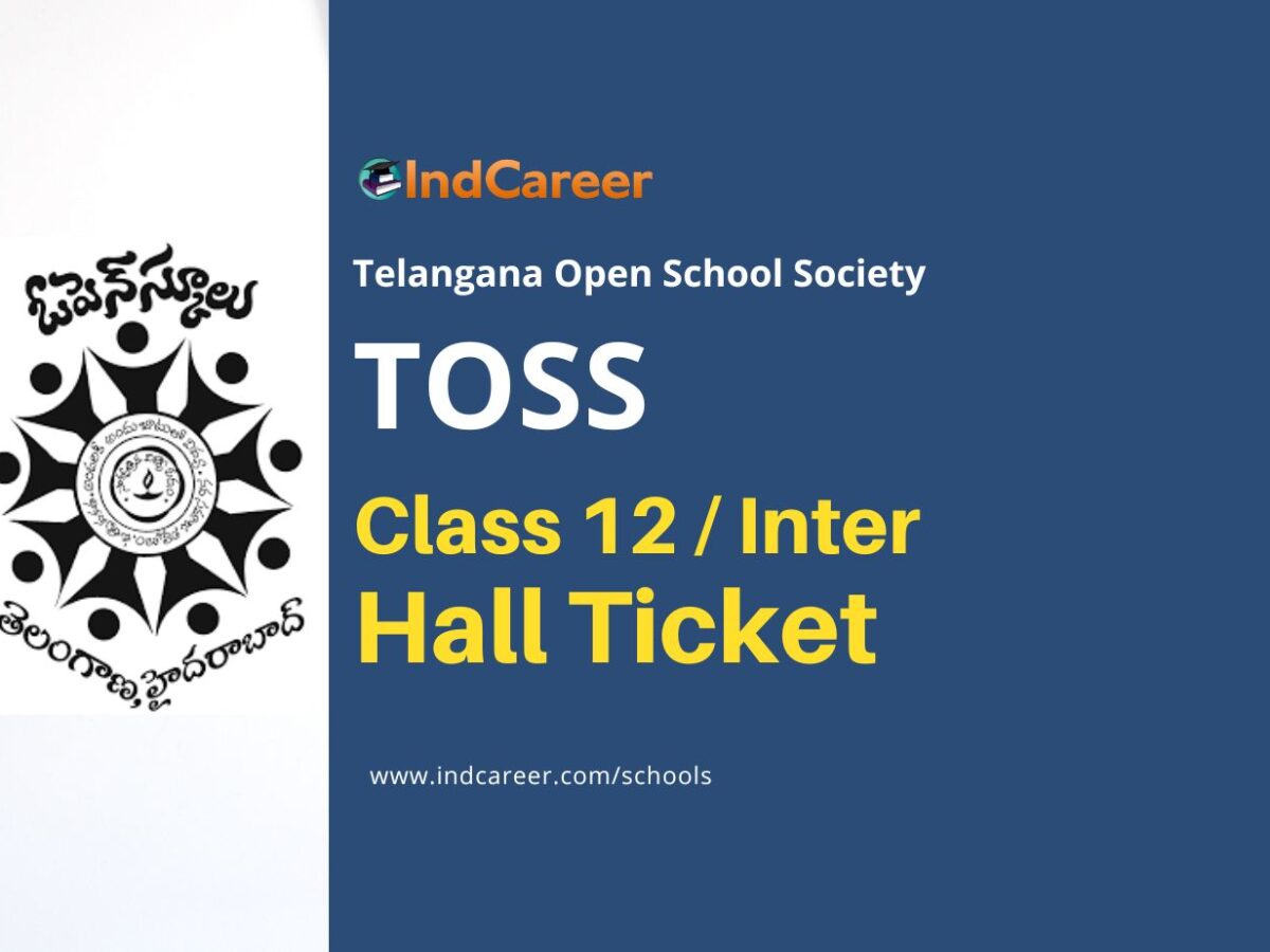 TOSS Inter Hall Ticket, Download TS Open 12th Admit Card