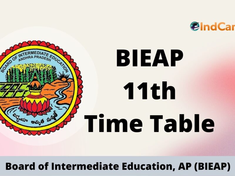 AP Inter 1st Year Time Table