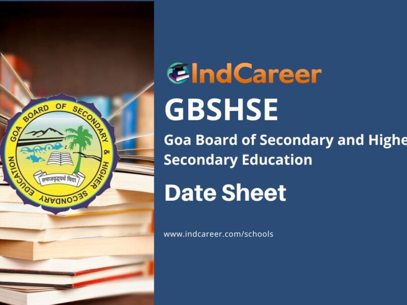 Goa Board Time Table
