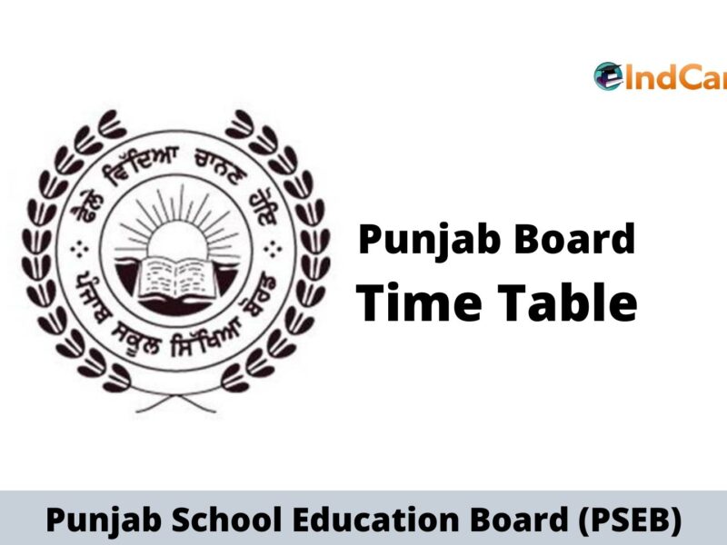 PSEB Date Sheet and Exam Date
