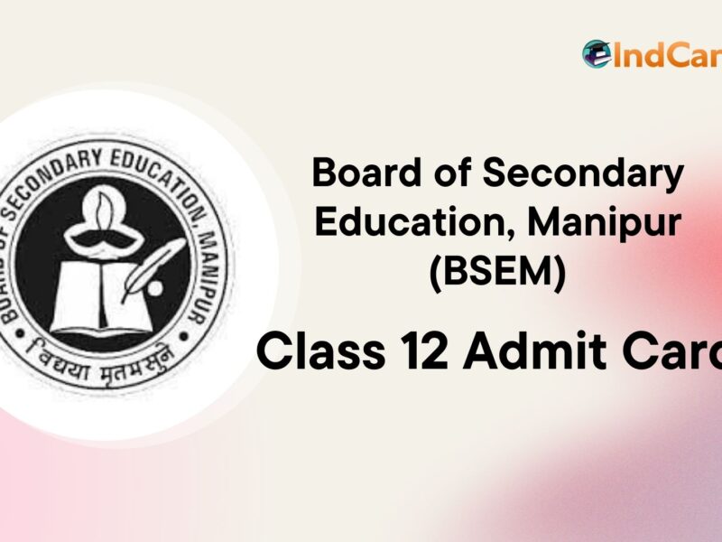 Manipur HSSLC Admit Card