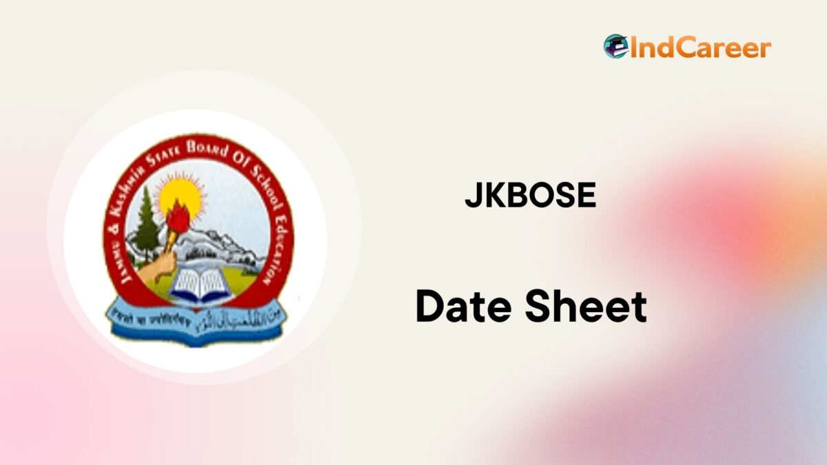 JKBOSE Date Sheet