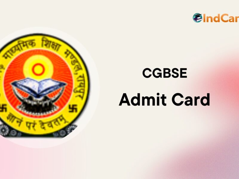CGBSE Admit Card