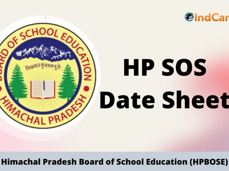 HP SOS Date Sheet, Himachal Pradesh Open School Date Sheet