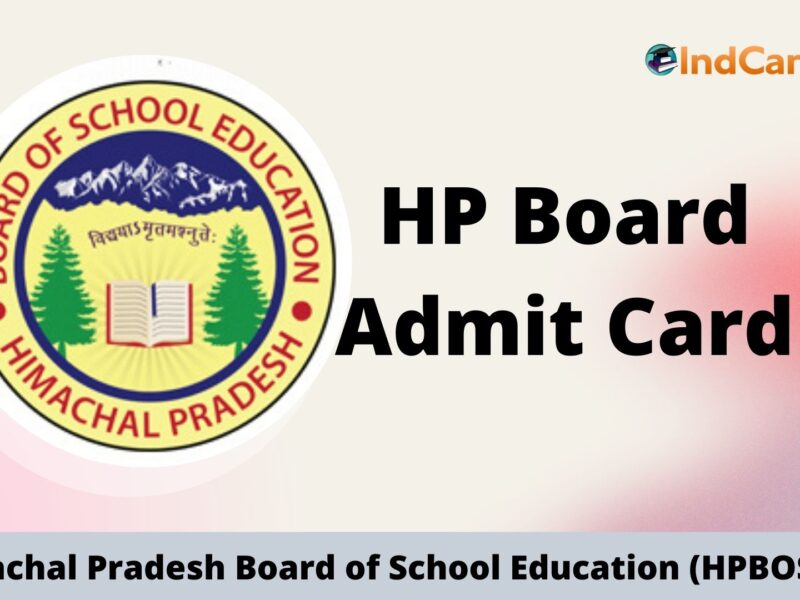 HPBOSE Admit Card, Himachal Pradesh Board Hall Ticket PDF Download