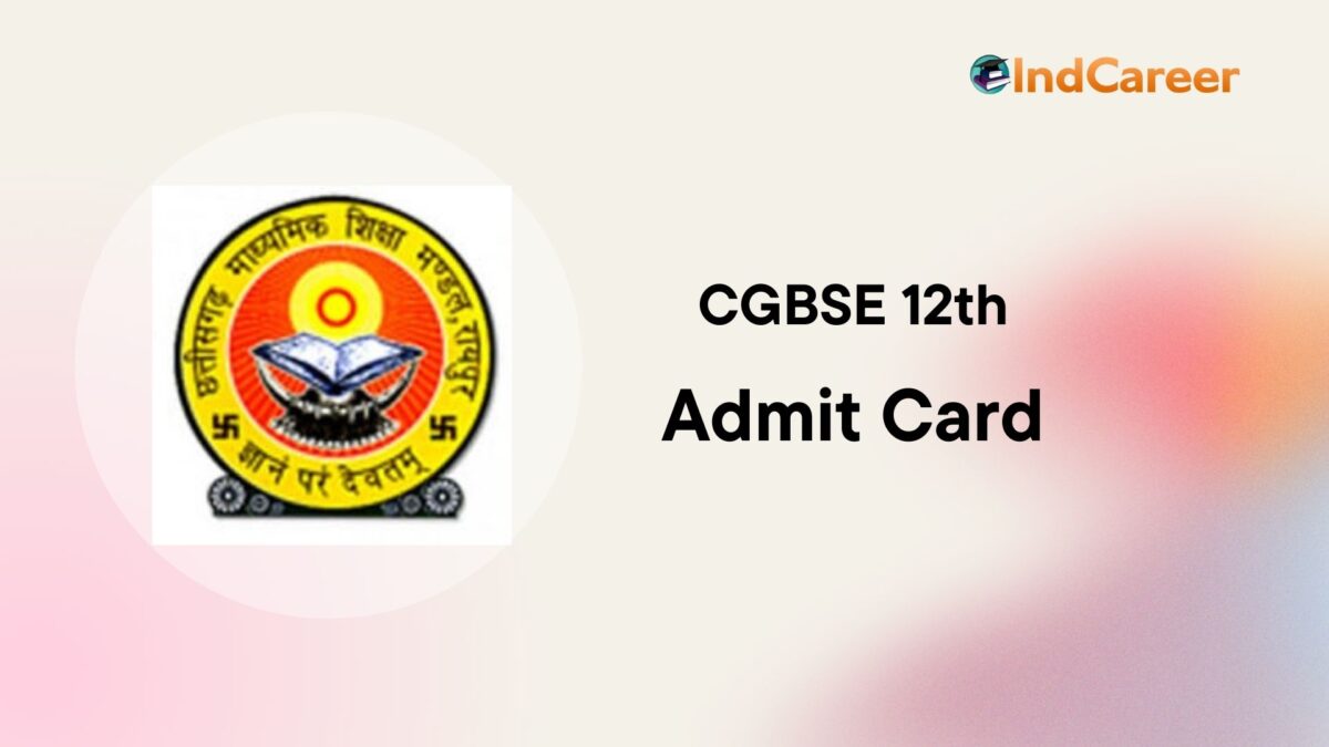 CGBSE 12th Admit Card