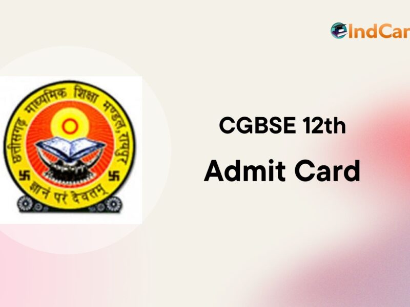 CGBSE 12th Admit Card