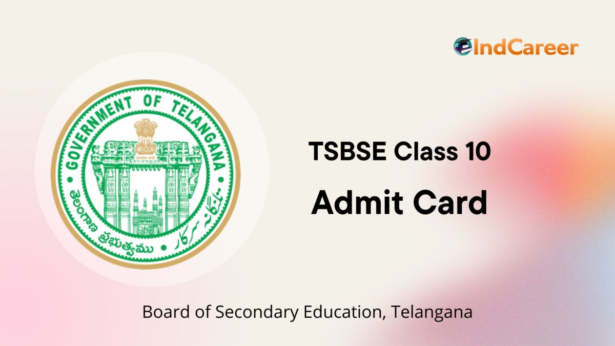 TS SSC Hall Tickets, Telangana Board 10th Admit Card PDF Download