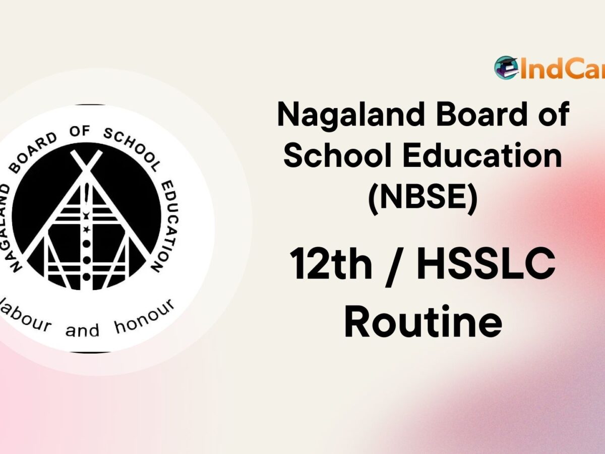 NBSE HSSLC Routine, Nagaland Board 12th Time Table PDF Download