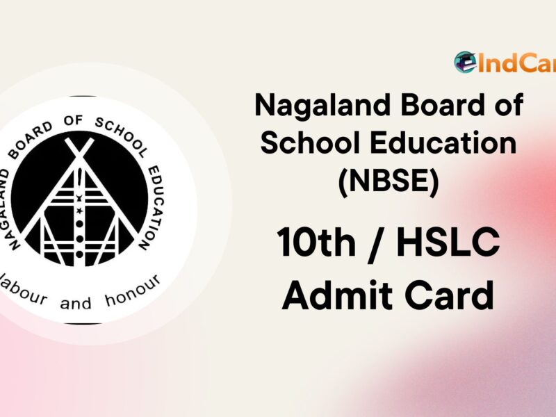 NBSE HSLC Admit Card, Nagaland Board 10th Admit Card