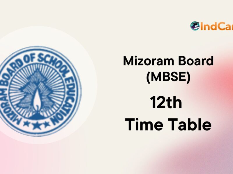 MBSE HSSLC Exam Routine 2022, 12th Time Table