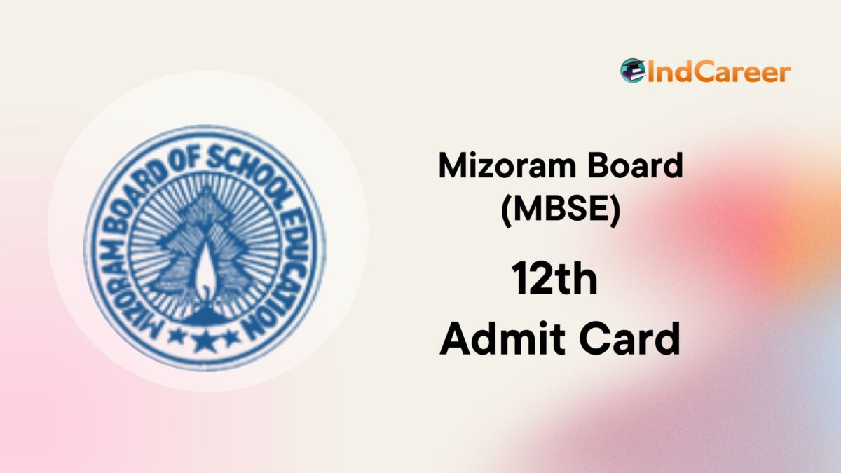 MBSE HSSLC Admit Card, Mizoram Board 12th Admit Card