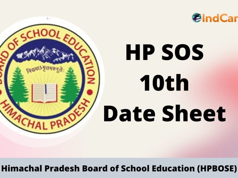 HPSOS 10th Date Sheet