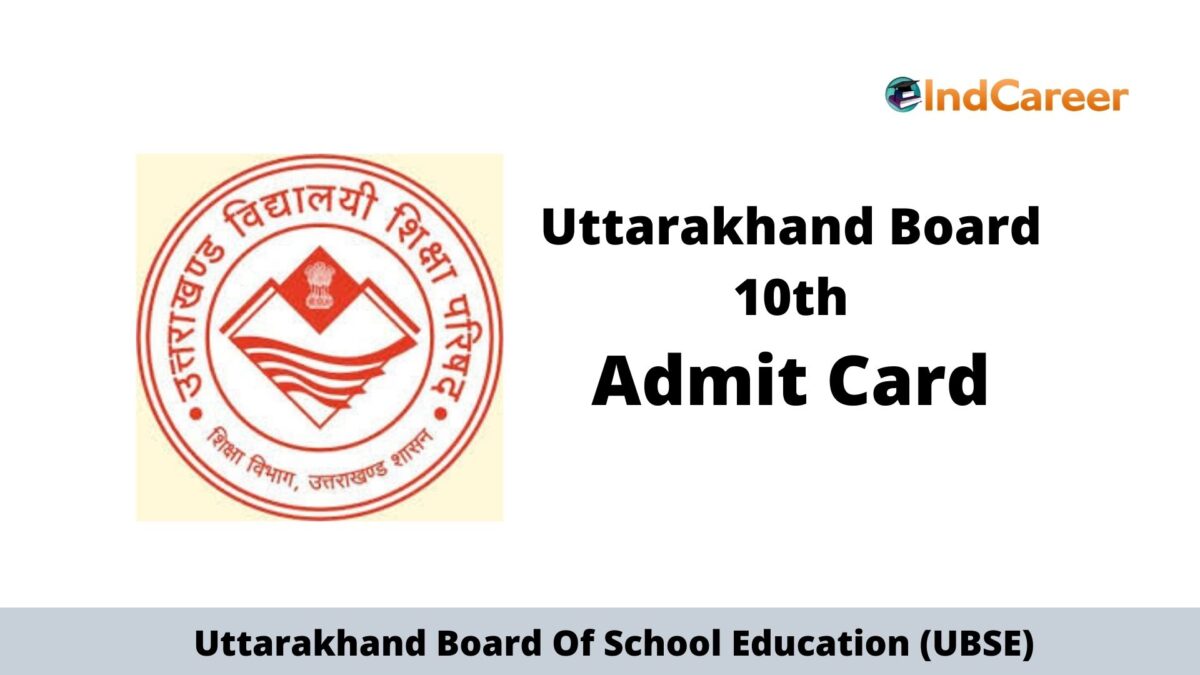 UK Board 10th Admit Card