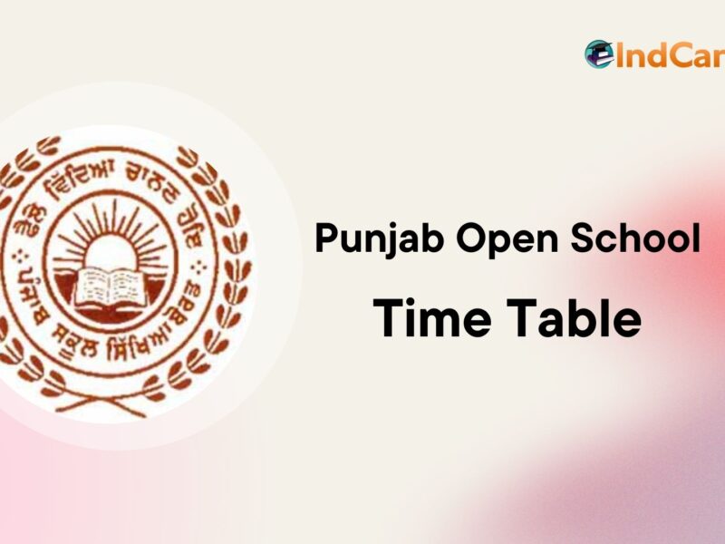 Punjab Open School Date Sheet