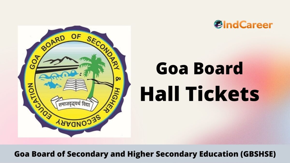 GBSHSE Hall Ticket, Download SSC & HSSC Admit Card