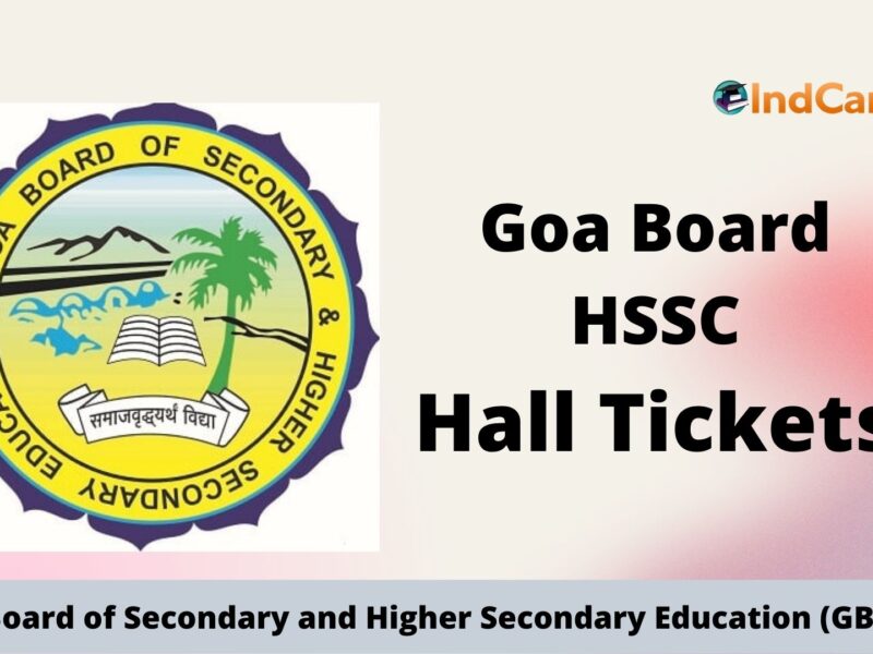 Goa Board HSSC Hall Ticket, Download GBSHSE 12th Admit Card