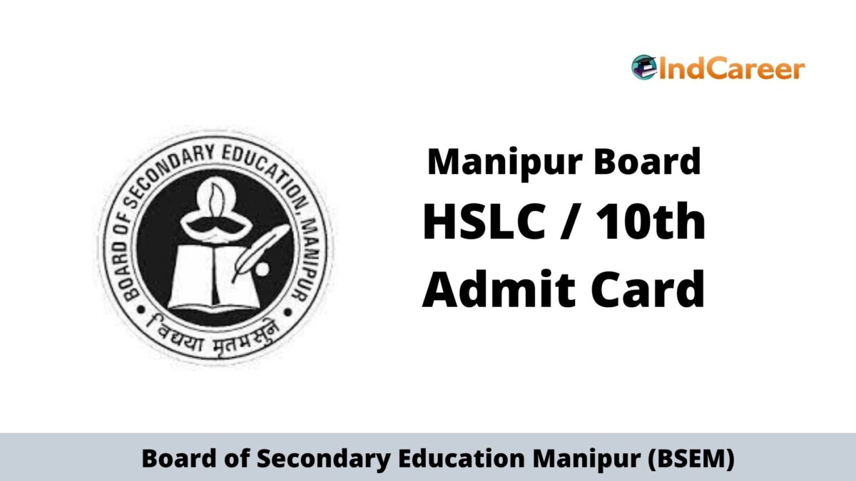 Manipur HSLC Admit Card