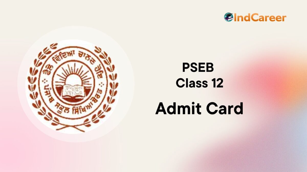 PSEB 12th Admit Card