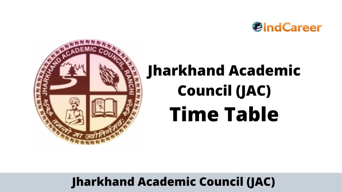 JAC) Exam Date, Jharkhand Board Time Table