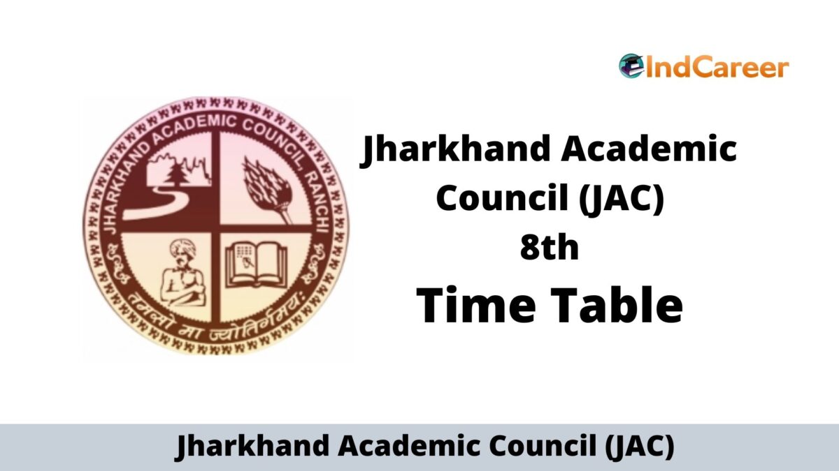 Jharkhand Academic Council (JAC) Class 8th Exam Date