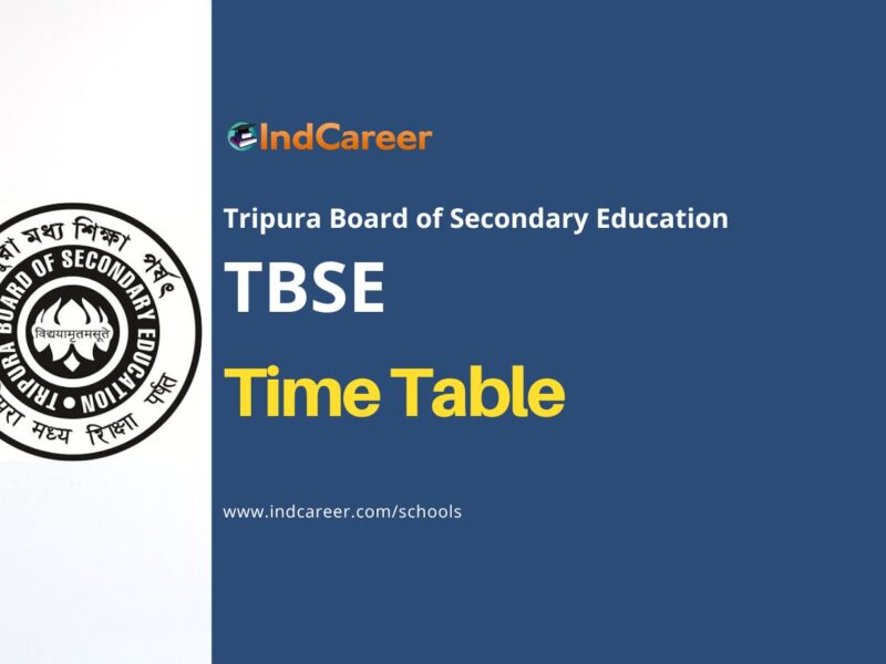 TBSE Datesheet: Tripura Board Time Table for All Classes