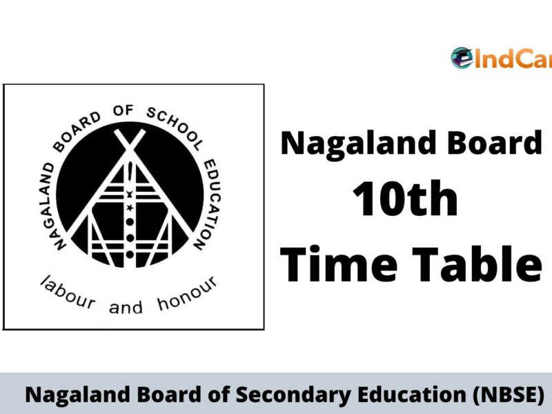 NBSE HSLC 10th Time Table