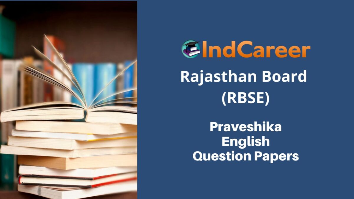 RBSE Praveshika English Question Paper