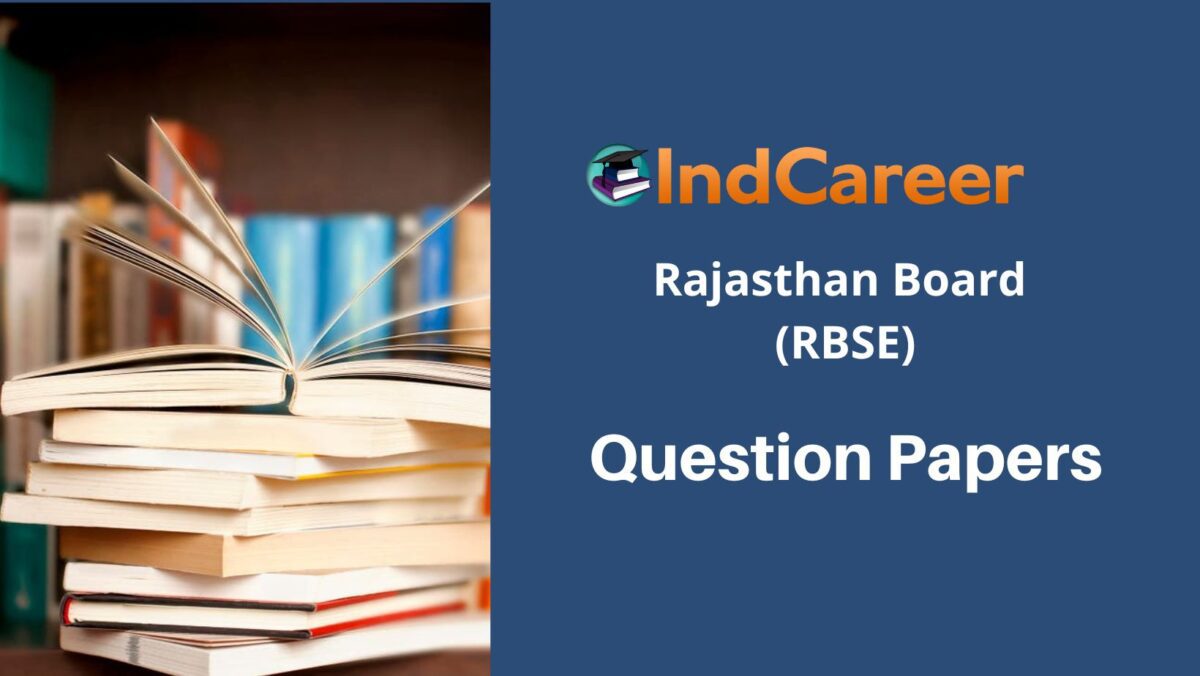 Rajasthan Board Previous Year Question Papers