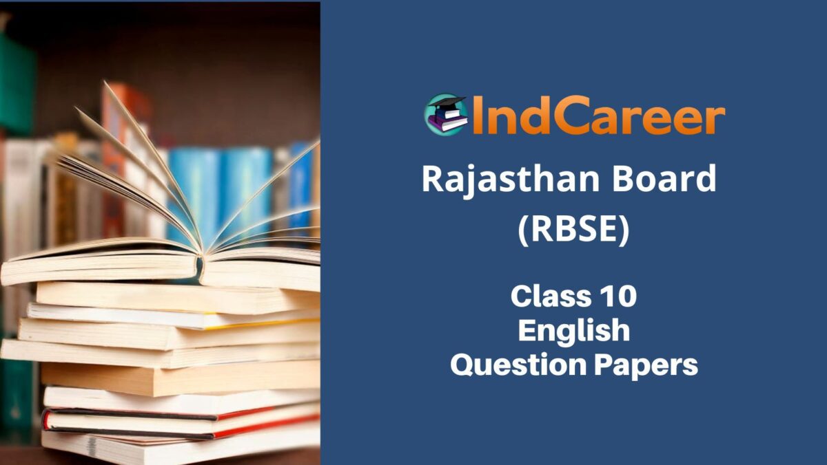 RBSE Class 10 English Question Papers