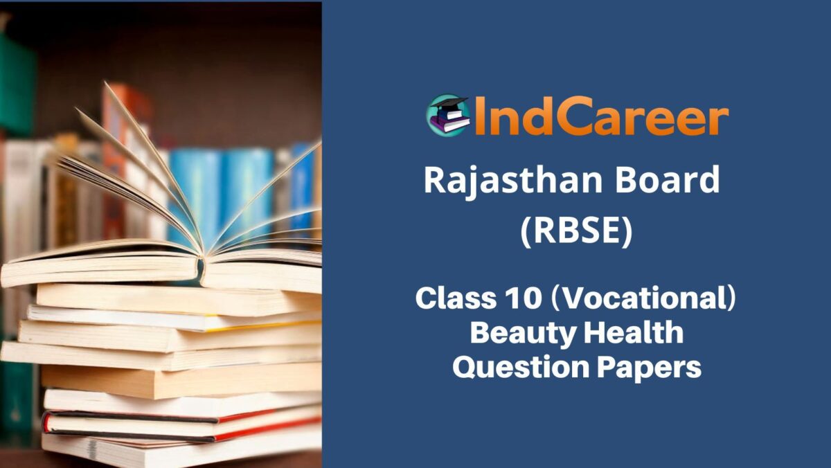 RBSE Class 10 Vocational Beauty Health Question Papers