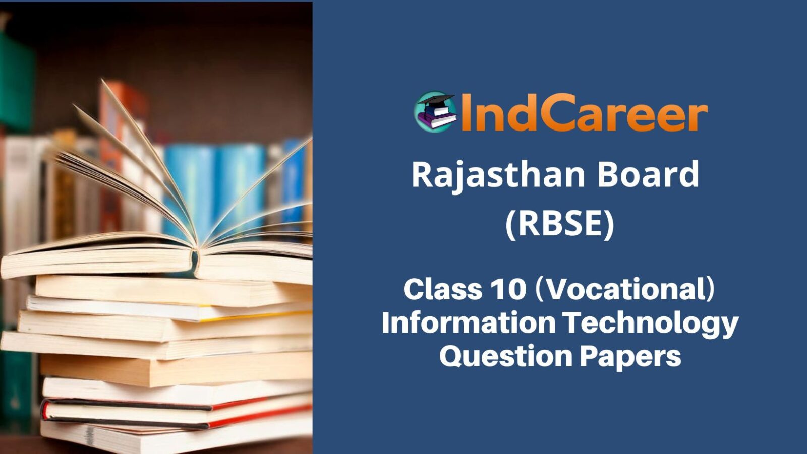RBSE Class 10 Vocational Information technology Question Papers