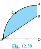 NCERT Solutions for Maths: Chapter 12 – Areas Related to Circles Ex. 12.3 Que. 12