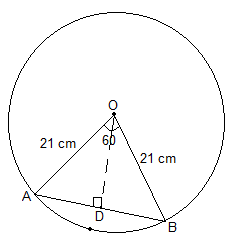 NCERT Solutions for Maths: Chapter 12 – Areas Related to Circles Ex. 12.2 Que. 5