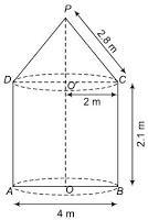 NCERT Solutions for Maths: Chapter 13 - Surface Areas and Volumes Ex. 13.1 Que. 7