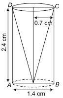 NCERT Solutions for Maths: Chapter 13 - Surface Areas and Volumes Ex. 13.1 Que. 8