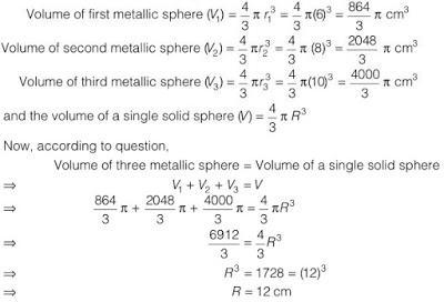 NCERT Solutions for Maths: Chapter 13 - Surface Areas and Volumes Ex. 13.3 Que. 2