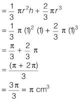 NCERT Solutions for Maths: Chapter 13 - Surface Areas and Volumes Ex. 13.2 Que. 1
