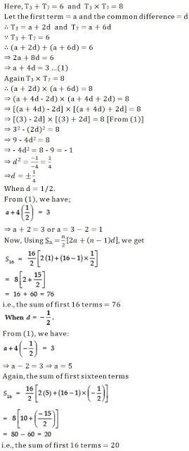 NCERT Solutions for Class 10th Mathematics: Chapter 5 - Arithmetic Progressions Ex. 5.4 Que. 2