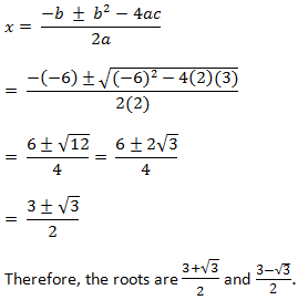 NCERT Solutions for Class 10th Mathematics: Chapter 4 Quadratic Equations Ex. 4.4 Que. 1