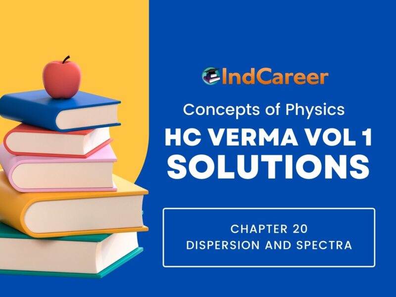 HC Verma Solutions for Class 11 Physics Chapter 20 Dispersion and Spectra