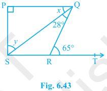 NCERT Solutions for 9th Class Maths : Chapter 6 Lines and Angles Ex. 6.3 Que. 5
