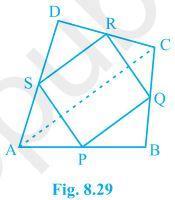 NCERT Solutions for 9th Class Maths : Chapter 8 Quadrilaterals Ex. 8.2 Que. 1