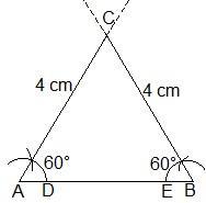 NCERT Solutions for 9th class Maths : Chapter 11 Constructions Ex. 11.1 Que. 5