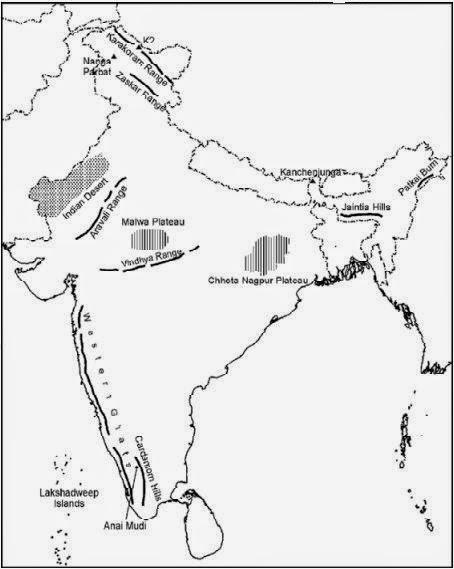 NCERT Solutions for 9th Class Geography : Chapter 2-Physical Features of India
