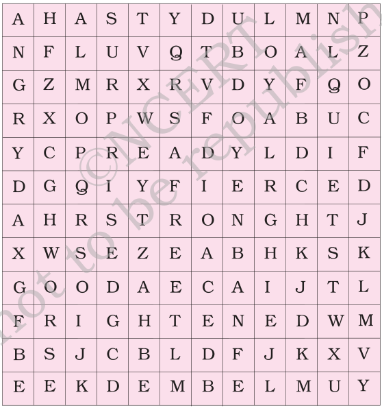 Word Finding Table Question Chapter 2 NCERT Solutions for 6th Class English: Chapter 2-How the dog found himself a master!